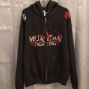 MMA Men’s zip up hoodie, size XL, worn just a few